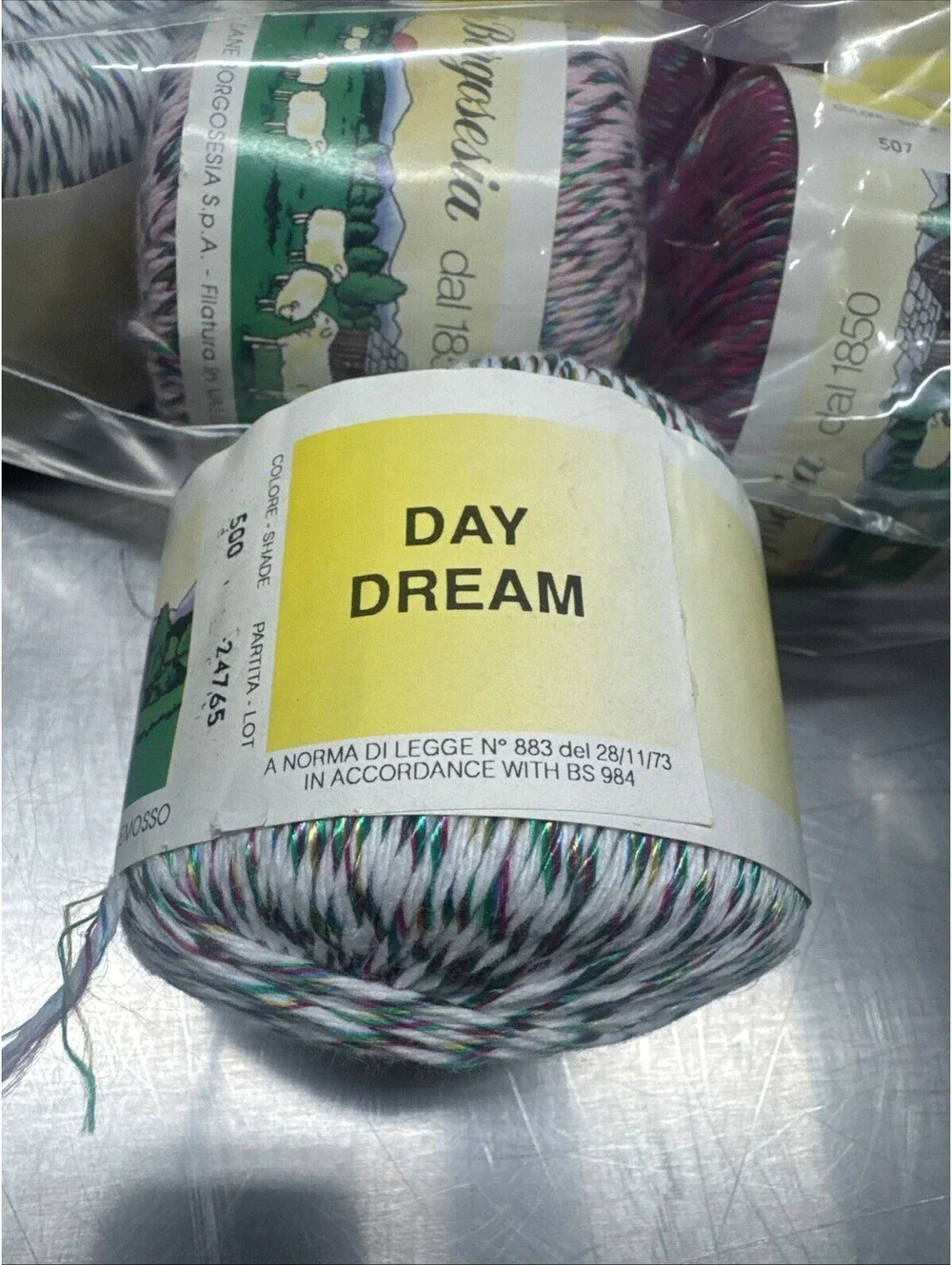 lane borgosesia Day Dream Yarn Mixed Multicolor 14 Skein Lot